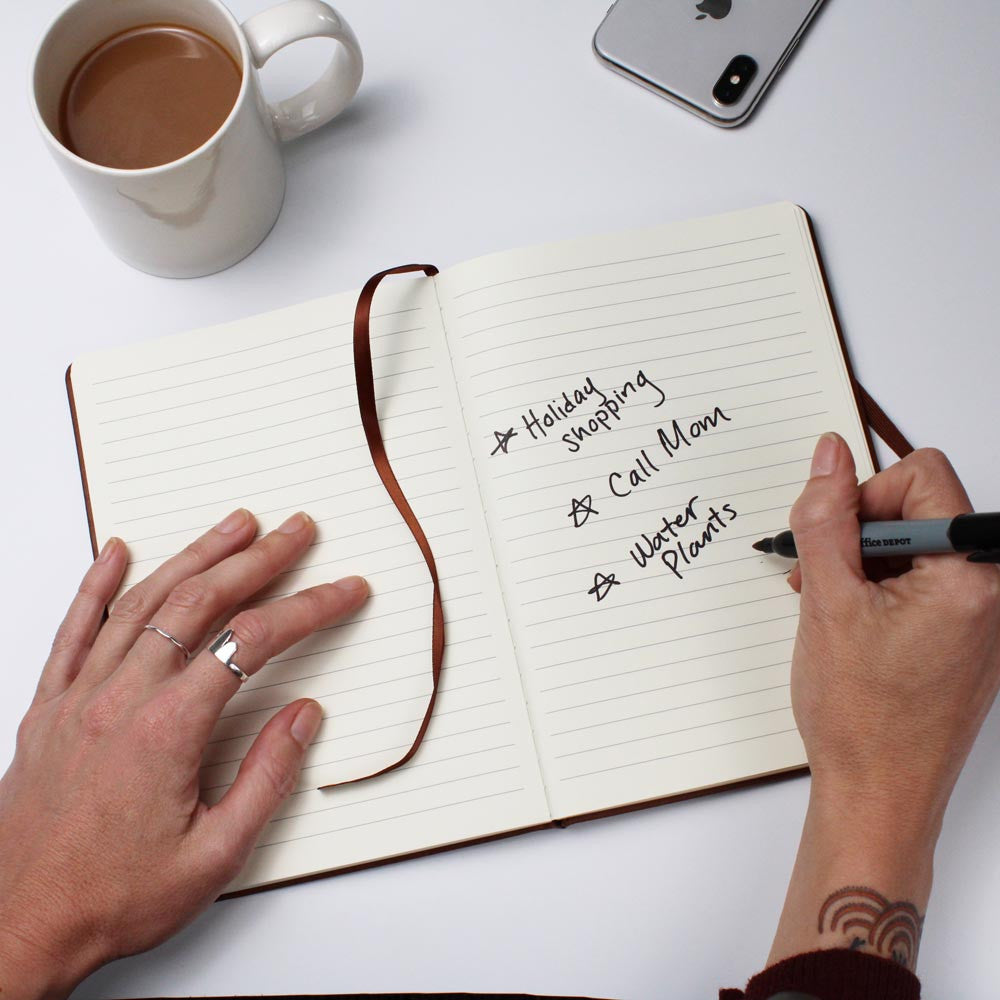 Personalized Leather Journal - with Initials and Name