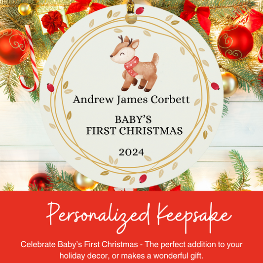Baby's First Christmas Ornament – Cherish the Magic of Their First Holiday - ELISERIE