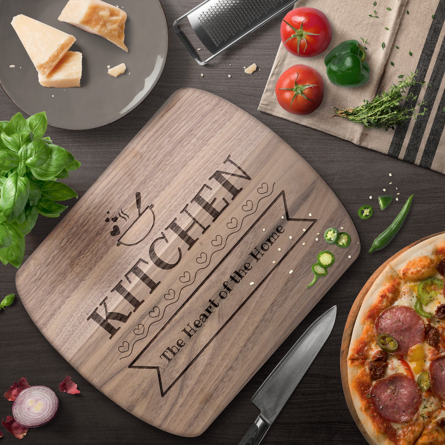 Cutting Board - Kitchen Heart of the Home - ELISERIE