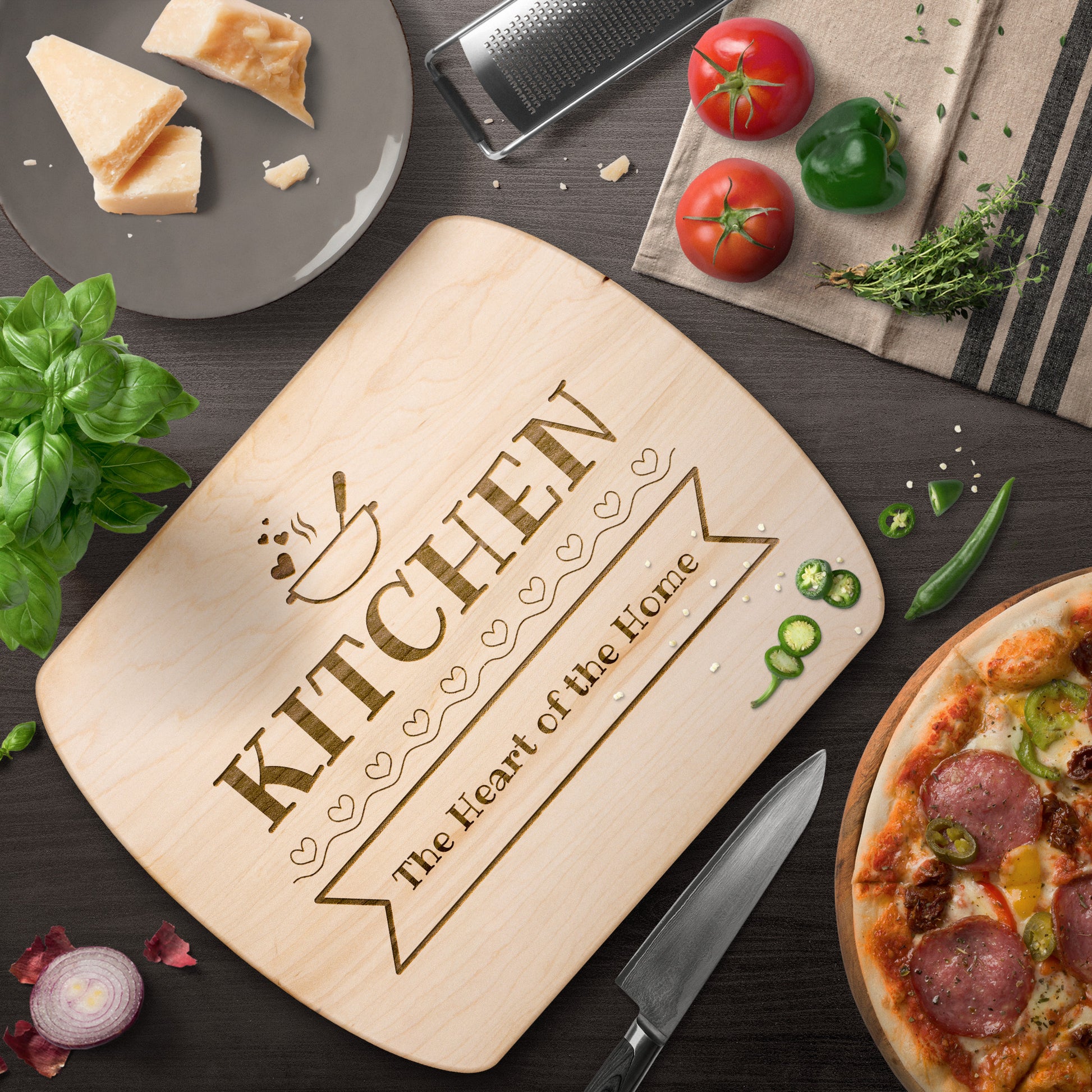 Cutting Board - Kitchen Heart of the Home - ELISERIE