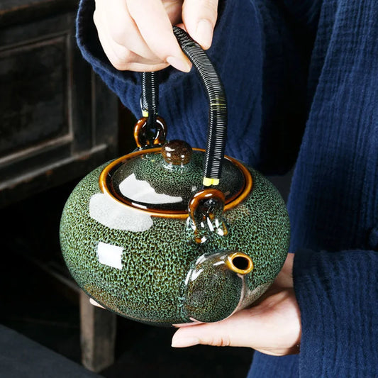 Traditional Japanese-Style Teapot - Green - ELISERIE