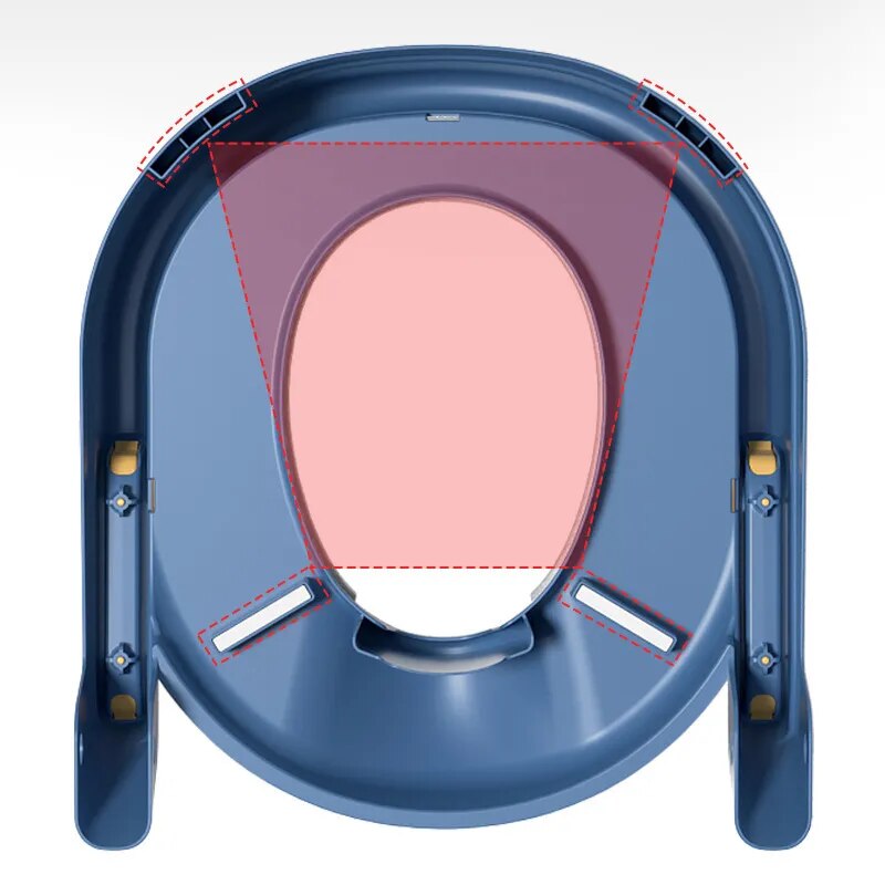 Potty Training Seat with Ladder - Safe, Foldable, and Adjustable - ELISERIE