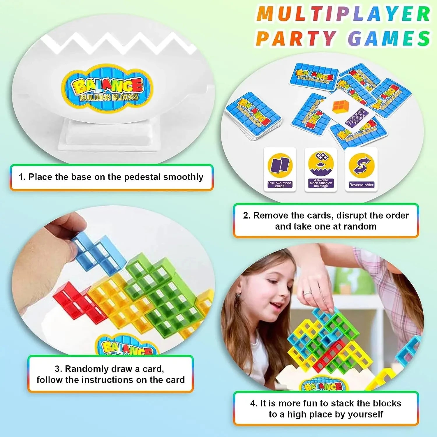 Stack, Play & Engage with Tetra Tower Family Game - ELISERIE