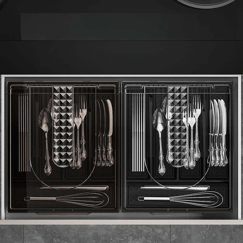 Silverware Storage Box with Lid – Effortlessly Organize Silverware - ELISERIE