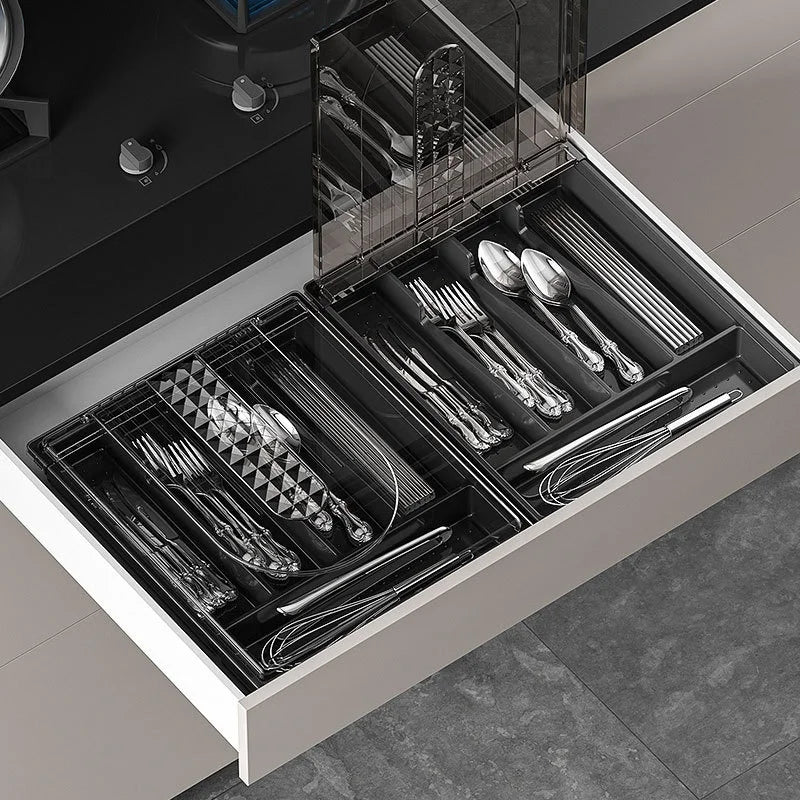 Silverware Storage Box with Lid – Effortlessly Organize Silverware - ELISERIE