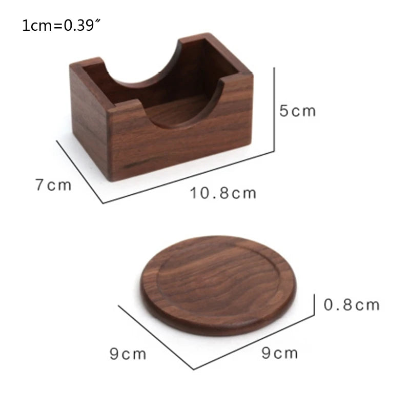 Walnut Wood Coasters - ELISERIE