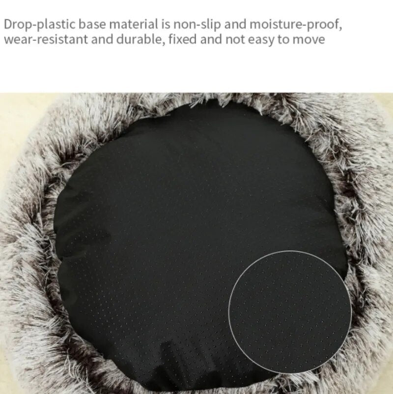 Plush Pet Round Cat Bed - ELISERIE
