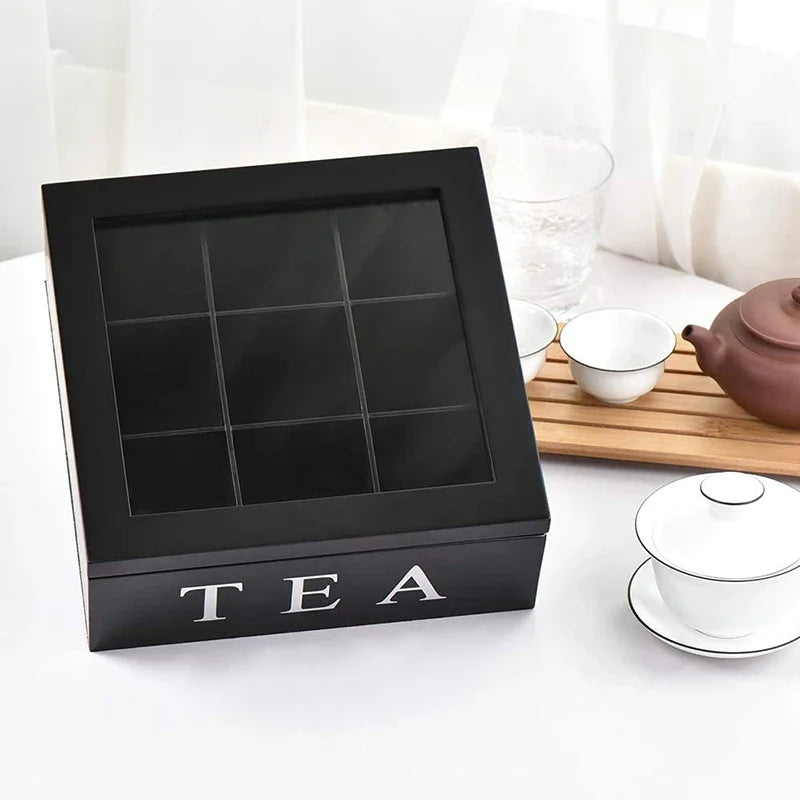 Tea Bag Storage - 9 Compartment - ELISERIE