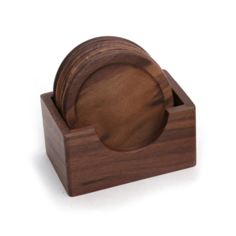 Walnut Wood Coasters - ELISERIE