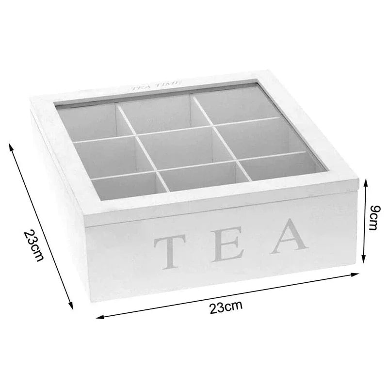 Tea Bag Storage - 9 Compartment - ELISERIE