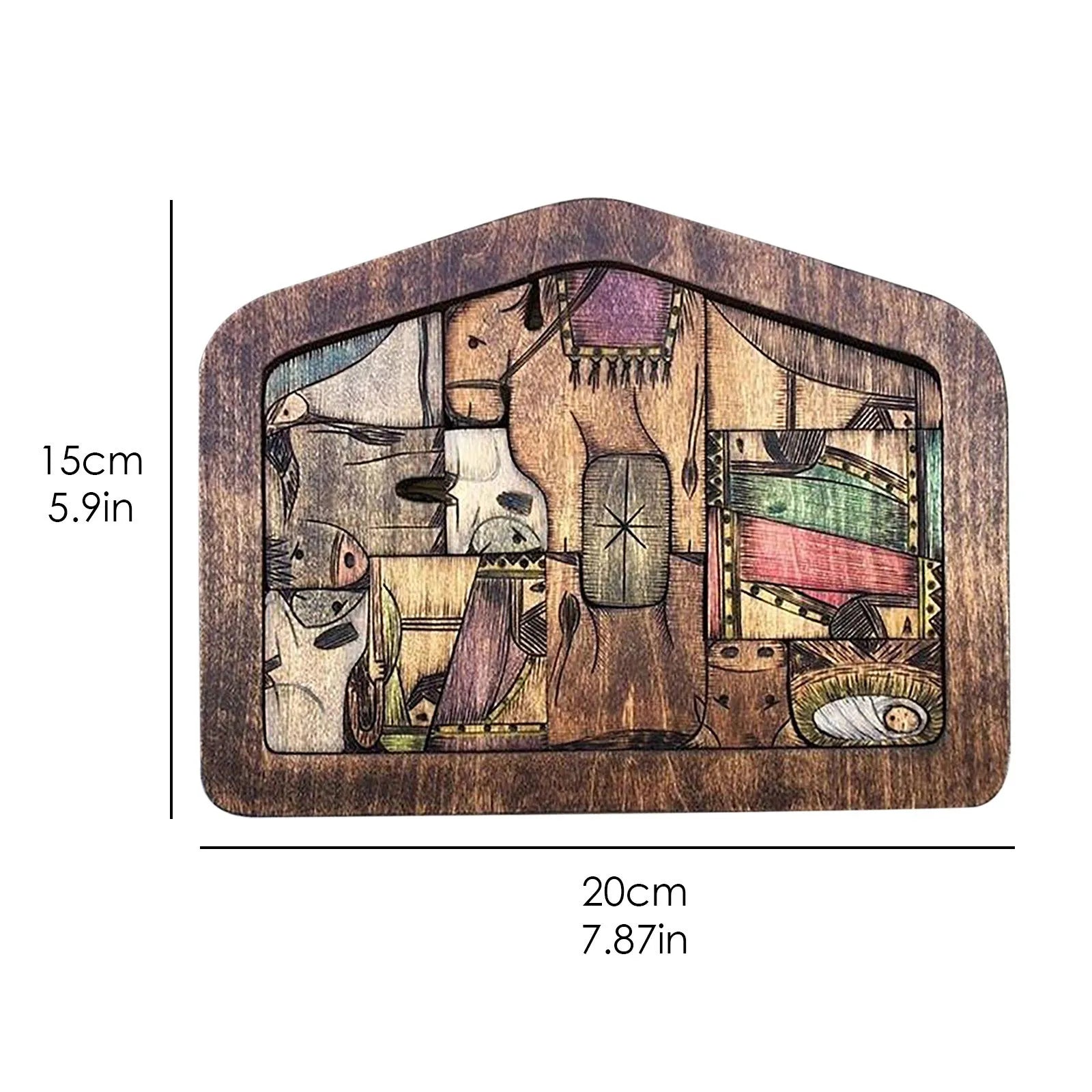 Handmade Wooden Nativity Set Puzzle - ELISERIE