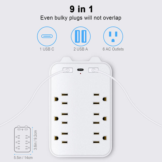 9-in-1 Surge Protector - ELISERIE