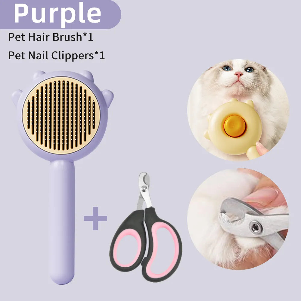 🐾 Purrfectly Clean Pet Brush - ELISERIE