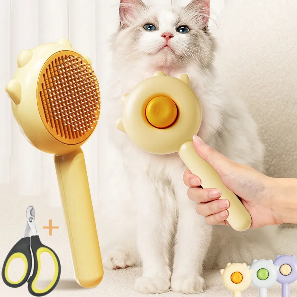 🐾 Purrfectly Clean Pet Brush - ELISERIE