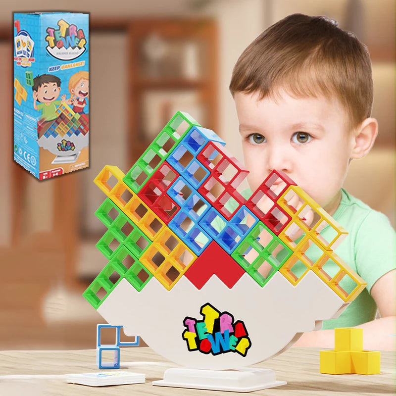 Stack, Play & Engage with Tetra Tower Family Game - ELISERIE