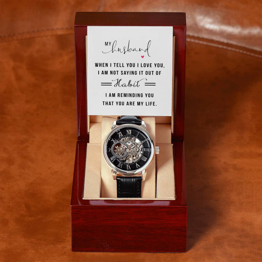 Men's Openwork Watch - ELISERIE