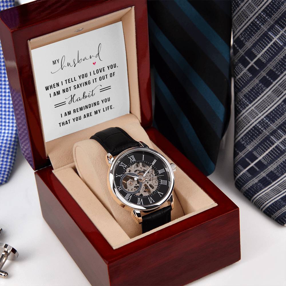 Men's Openwork Watch - ELISERIE