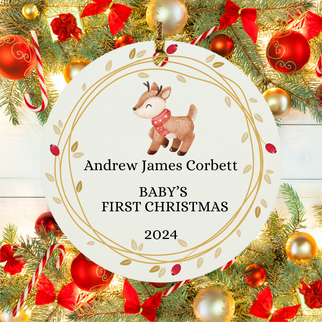 Baby's First Christmas Ornament – Cherish the Magic of Their First Holiday - ELISERIE