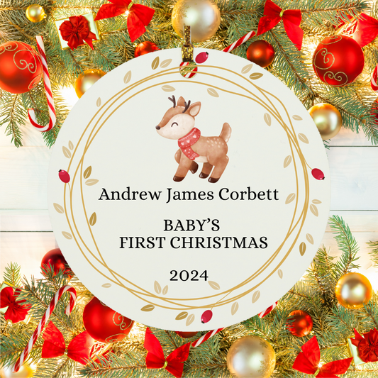 Baby's First Christmas Ornament – Cherish the Magic of Their First Holiday - ELISERIE