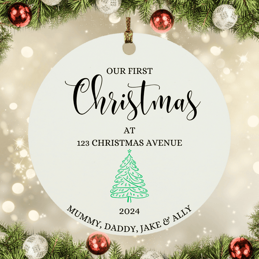 Personalized “First Home” Ornament - ELISERIE