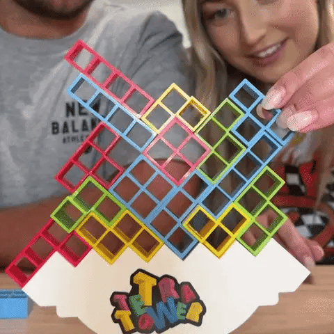 Stack, Play & Engage with Tetra Tower Family Game - ELISERIE