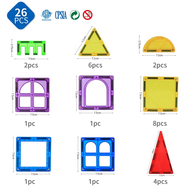 Magnetix-Play Constructor Blocks - ELISERIE