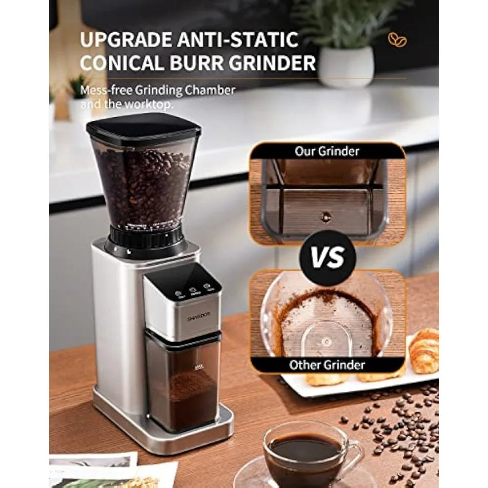 PrecisionGrind Elite Timer Burr Grinder - ELISERIE