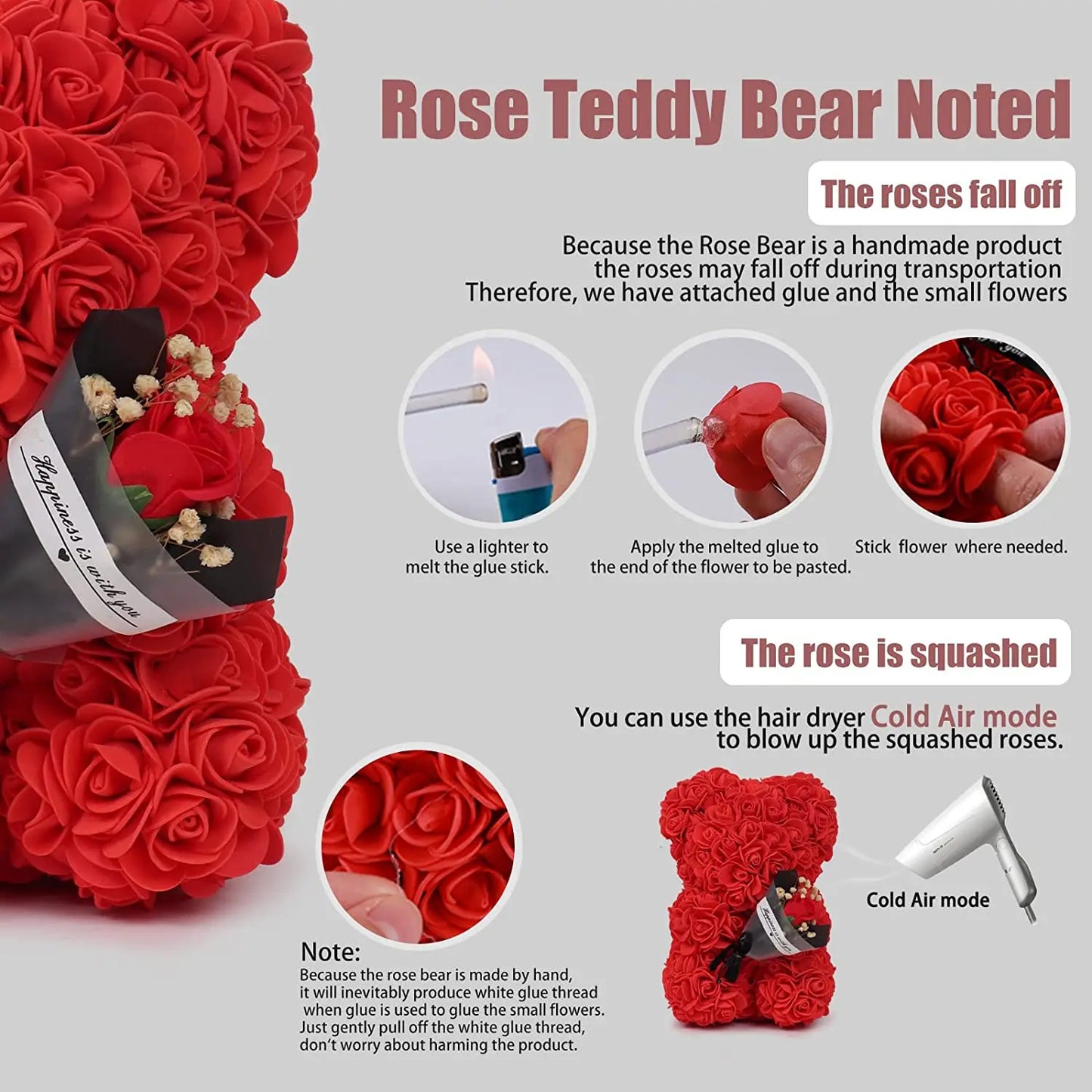 🌹Love Blossom Rose Bear - ELISERIE