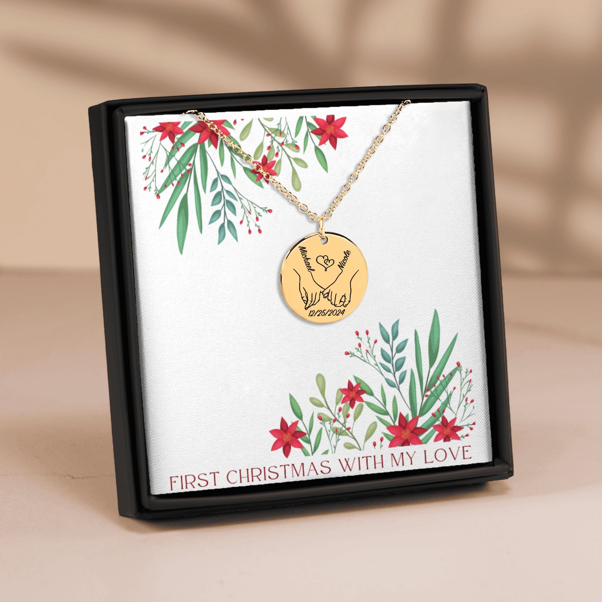 Our First Christmas Together - Personalized Necklace - ELISERIE