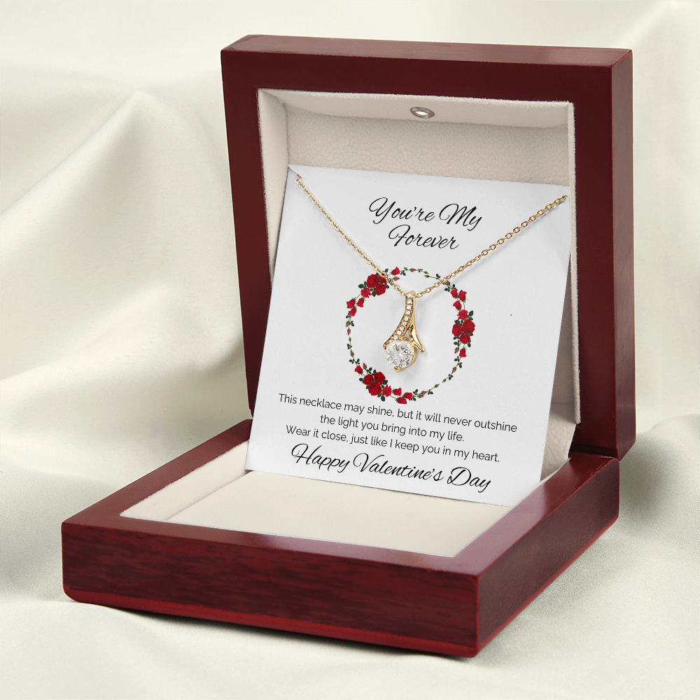 Alluring Beauty Necklace – The Perfect Valentine’s Day Gift in White or Yellow Gold - ELISERIE