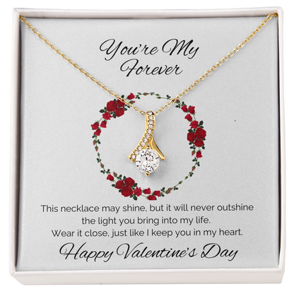 Alluring Beauty Necklace – The Perfect Valentine’s Day Gift in White or Yellow Gold - ELISERIE