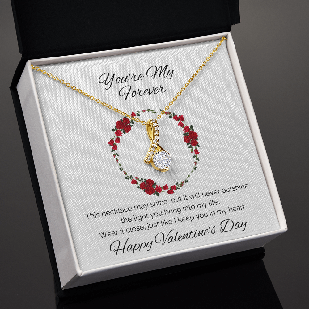 Alluring Beauty Necklace – The Perfect Valentine’s Day Gift in White or Yellow Gold - ELISERIE