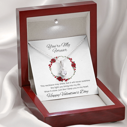 Alluring Beauty Necklace – The Perfect Valentine’s Day Gift in White or Yellow Gold - ELISERIE