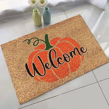 Autumn Welcome Pumpkin Door Mat - ELISERIE