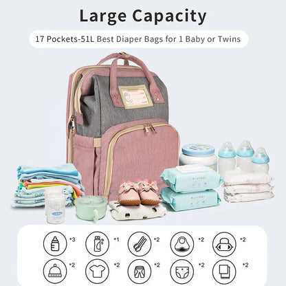 🌟 PamperedParent Diaper Backpack - ELISERIE