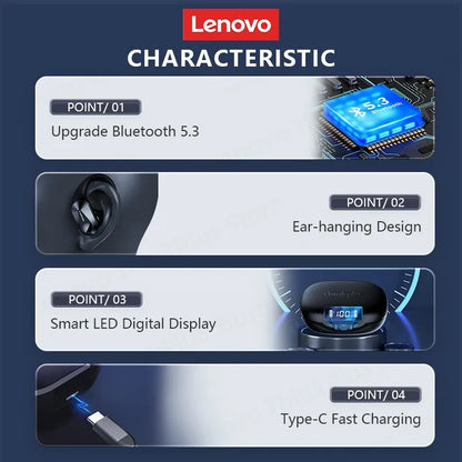 Lenovo Bluetooth Earphones - ELISERIE