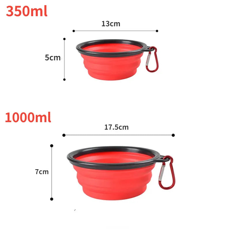 Collapsible Silicon Pet Bowl for Traveling