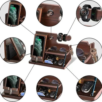 Wooden Phone Docking Station - ELISERIE