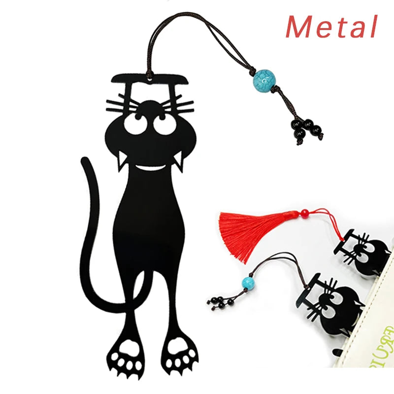 Pawsome Page Pals: Black Kitten Bookmark - ELISERIE