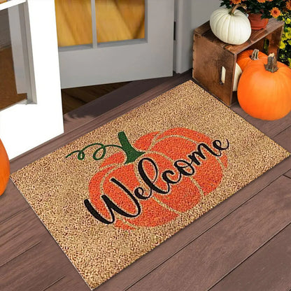 Autumn Welcome Pumpkin Door Mat - ELISERIE