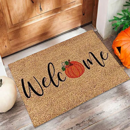 Autumn Welcome Pumpkin Door Mat - ELISERIE