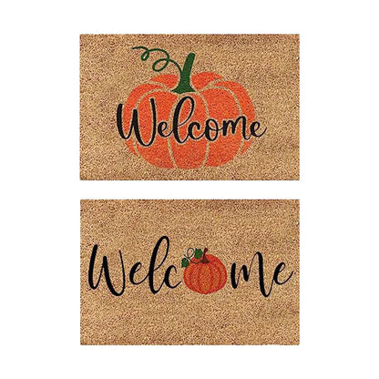 Autumn Welcome Pumpkin Door Mat - ELISERIE