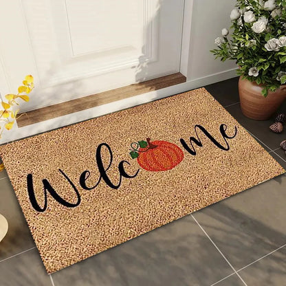 Autumn Welcome Pumpkin Door Mat - ELISERIE