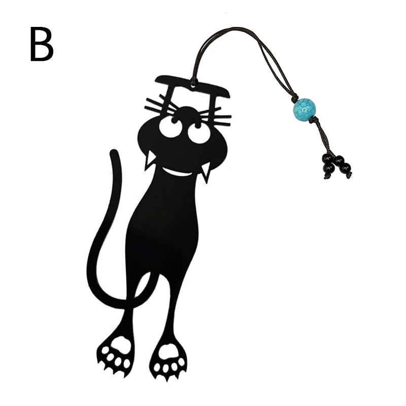 Pawsome Page Pals: Black Kitten Bookmark - ELISERIE