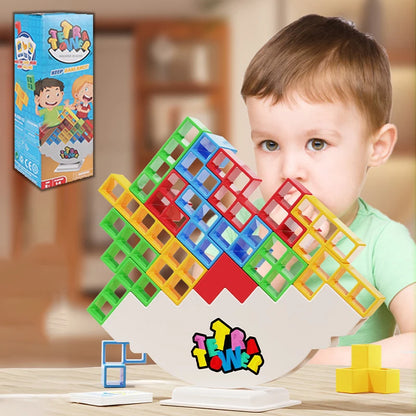 Stack, Play & Engage with Tetra Tower Family Game