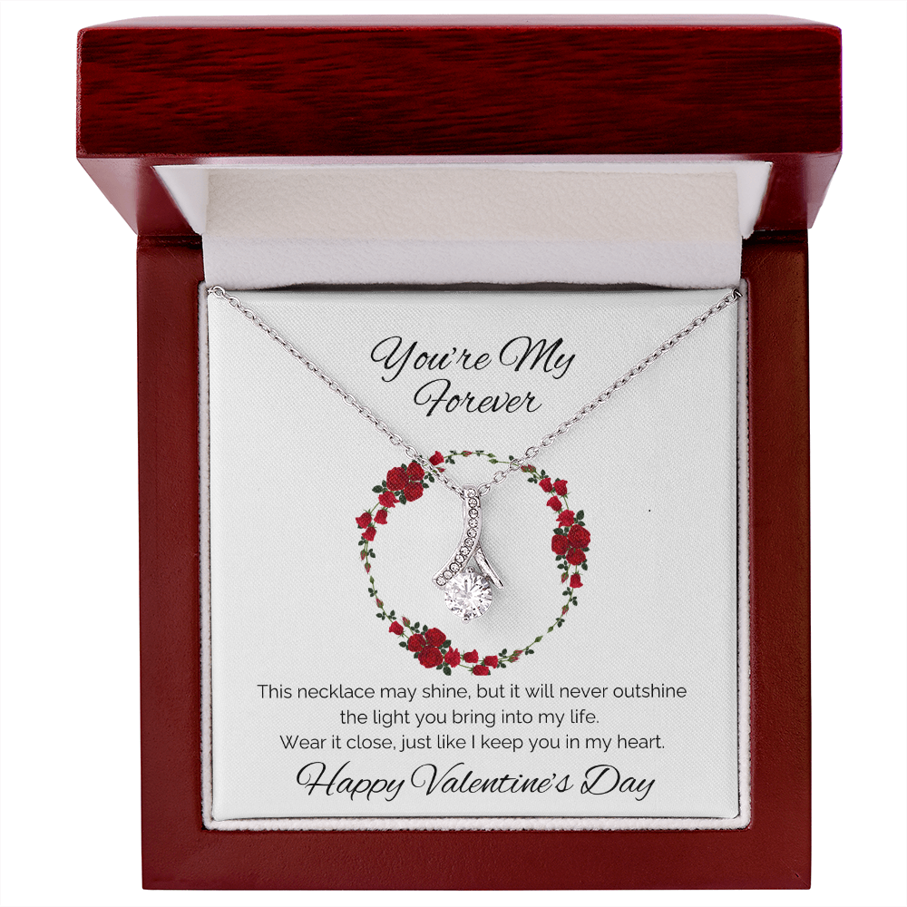 Alluring Beauty Necklace – The Perfect Valentine’s Day Gift in White or Yellow Gold - ELISERIE