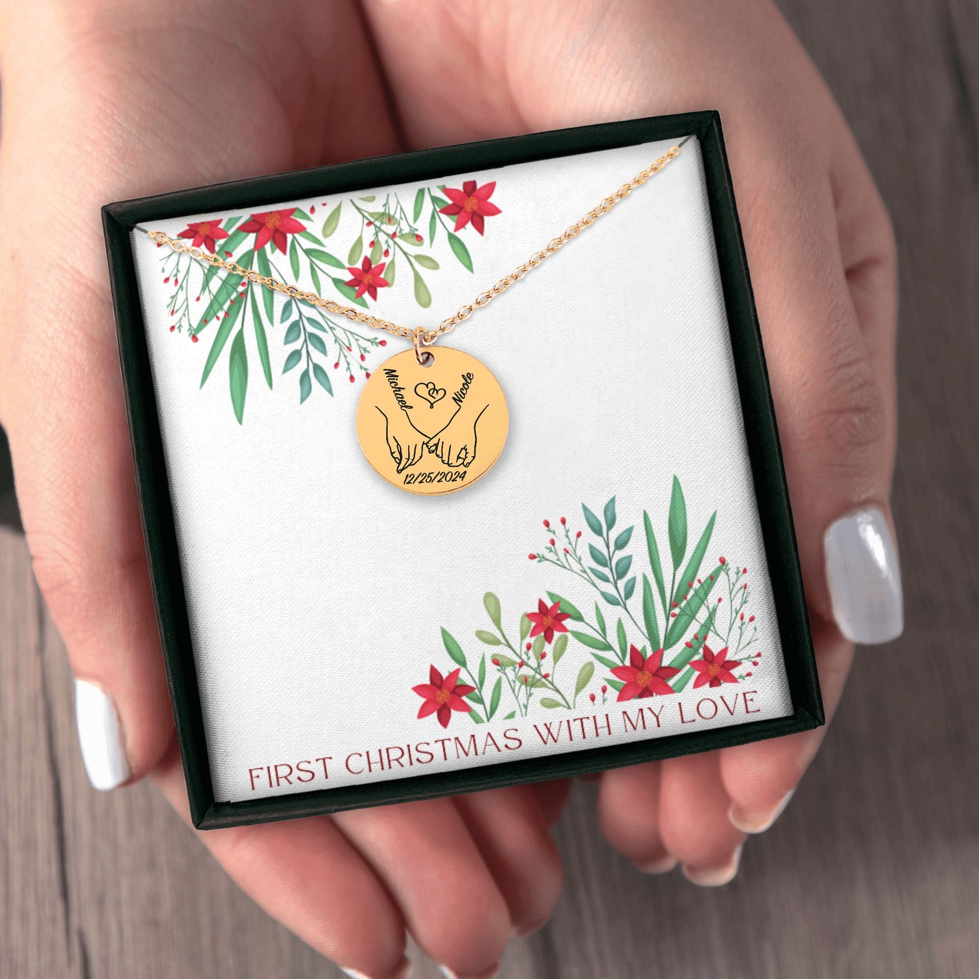 Our First Christmas Together - Personalized Necklace - ELISERIE