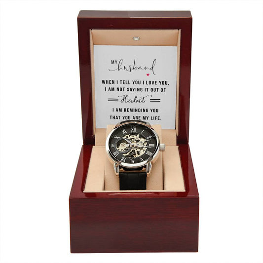 Men's Openwork Watch - ELISERIE