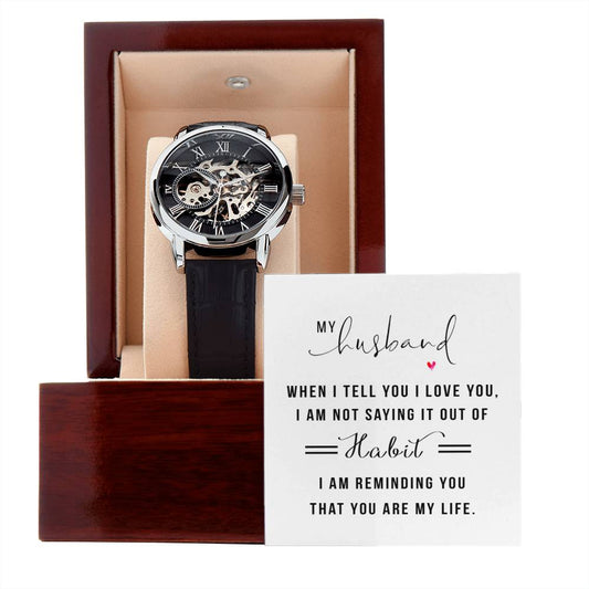 Men's Openwork Watch - ELISERIE