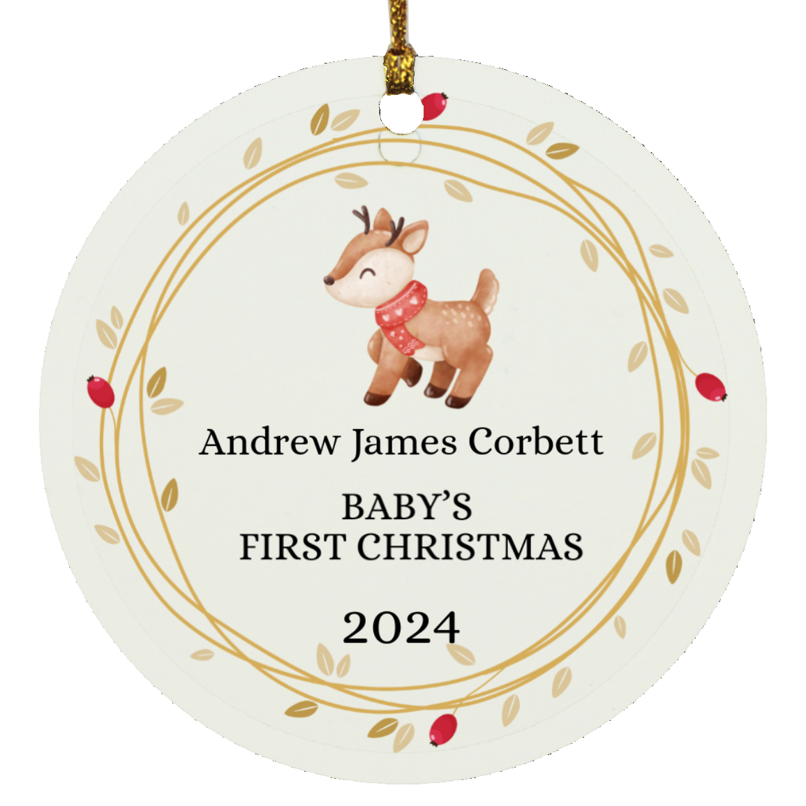 Baby's First Christmas Ornament – Cherish the Magic of Their First Holiday - ELISERIE